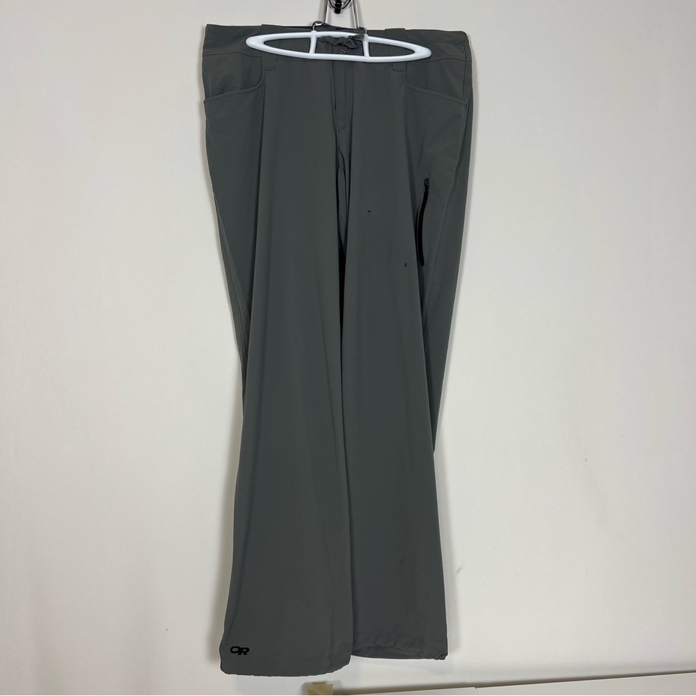 Outdoor Research Revel Mountain Pants. Women Size 8 Grey with elastic ankles